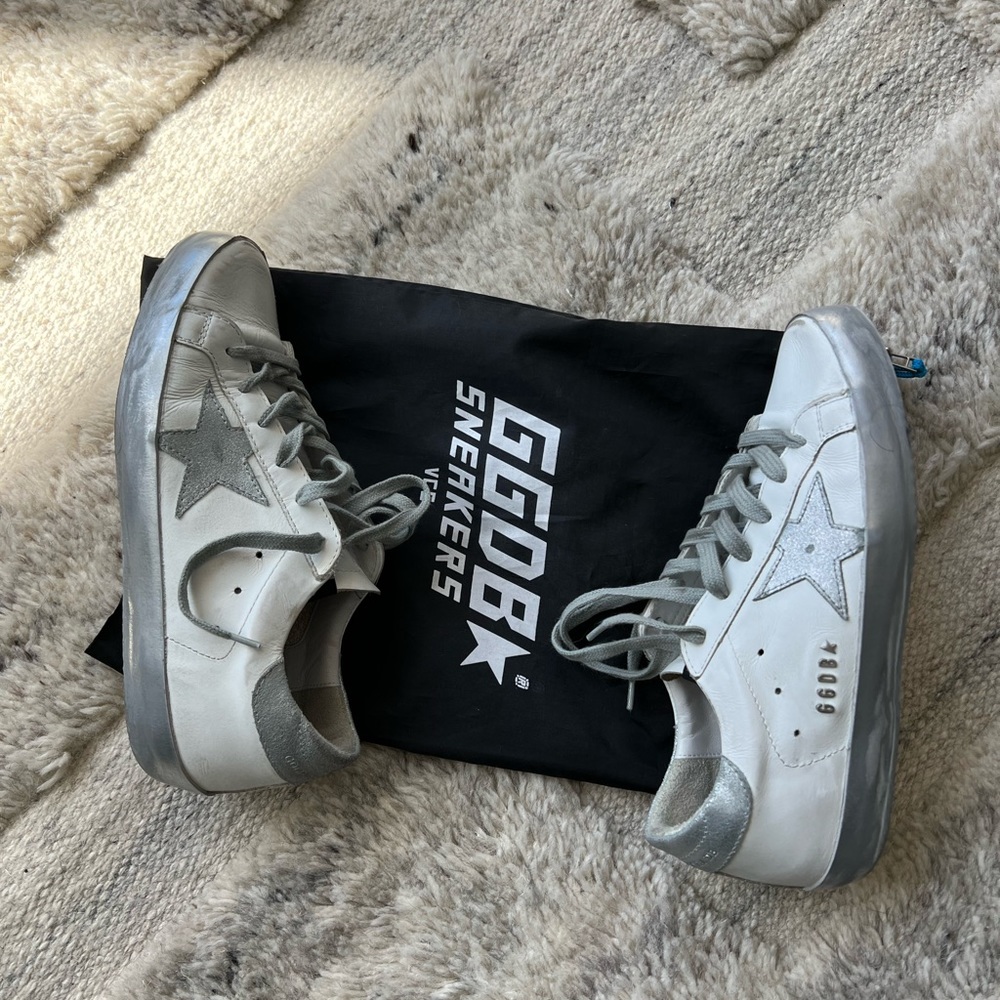 Golden Goose Superstar Leather & Suede Sneaker. Excellent condition. Size 38.